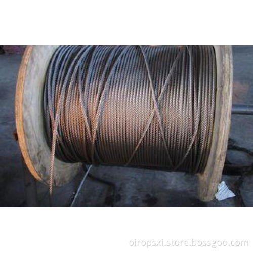 6mm DIN / GB / ASTM Wire Rope , 6x19 for bridges / electric